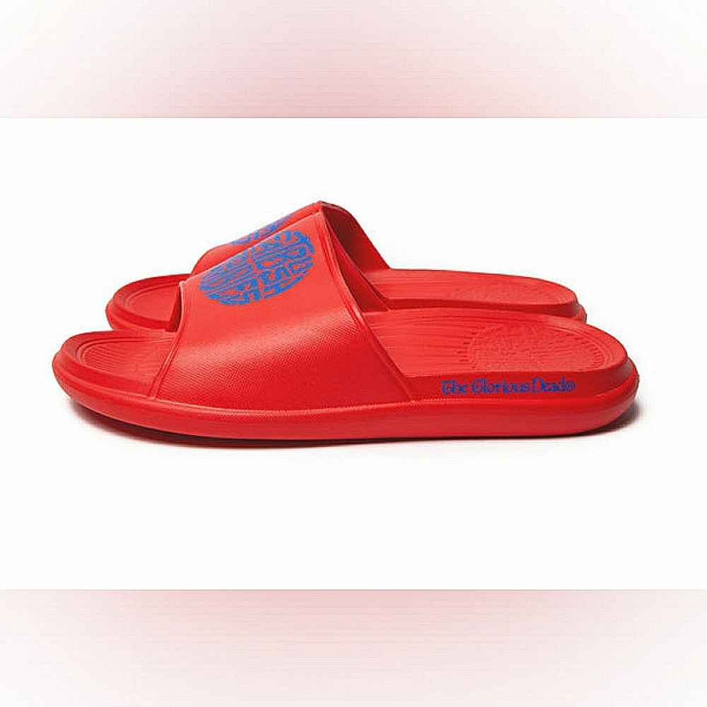 [SOLD] Flatbush Zombies Jupiter Sound Red Slide Sandals - Picture 6 of 15